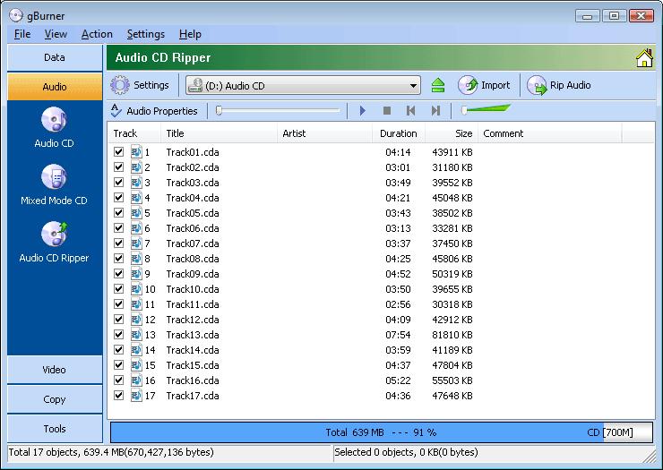 gBurner - How to <b>Rip</b> Audio <b>CD</b> to <b>MP3</b>, FLAC, APE, WMA, <b>WAV</b>, <b>OGG</b>?