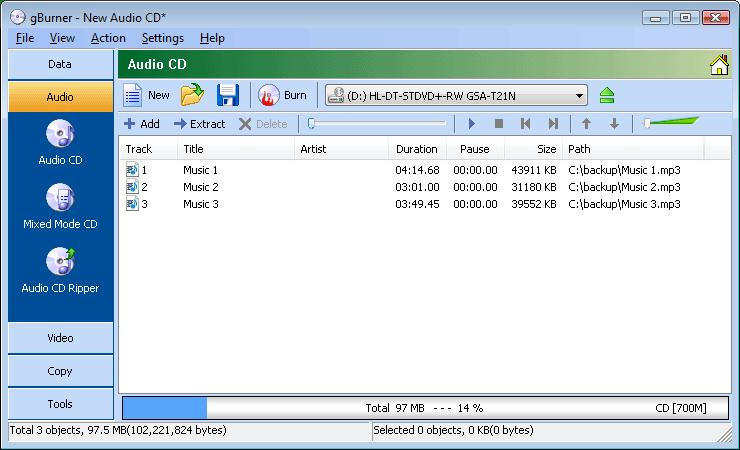 gBurner - How to Burn <b>MP3</b>, FLAC, APE, WMA, <b>WAV</b>, <b>OGG</b> to <b>CD</b>?